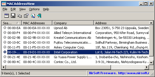 where to look up mac address in sccm properties